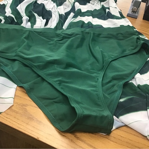 Acogna 2XL plus size green Tankini swimsuit NWT - Picture 7 of 11